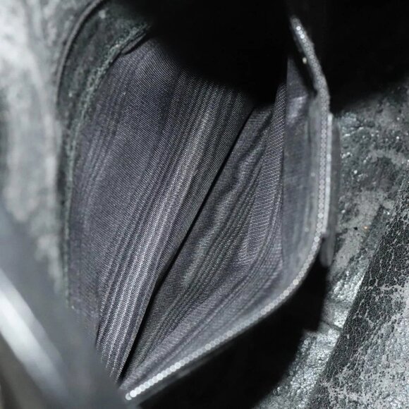 GUCCI Bamboo Shoulder Bag Leather 2way Black Gold 001 1781 1638 Auth 136183 - Picture 12 of 16